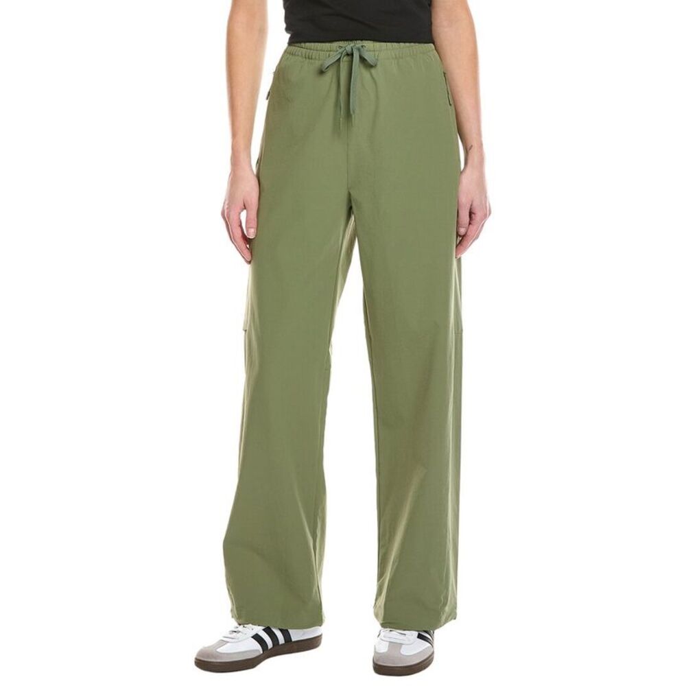 Beyond Yoga Olive Green Wide-Leg Track Pants